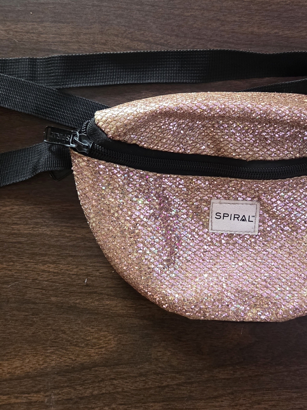 Official Spiral UK Fanny Pack In The Discontinued Rose Sequin Version